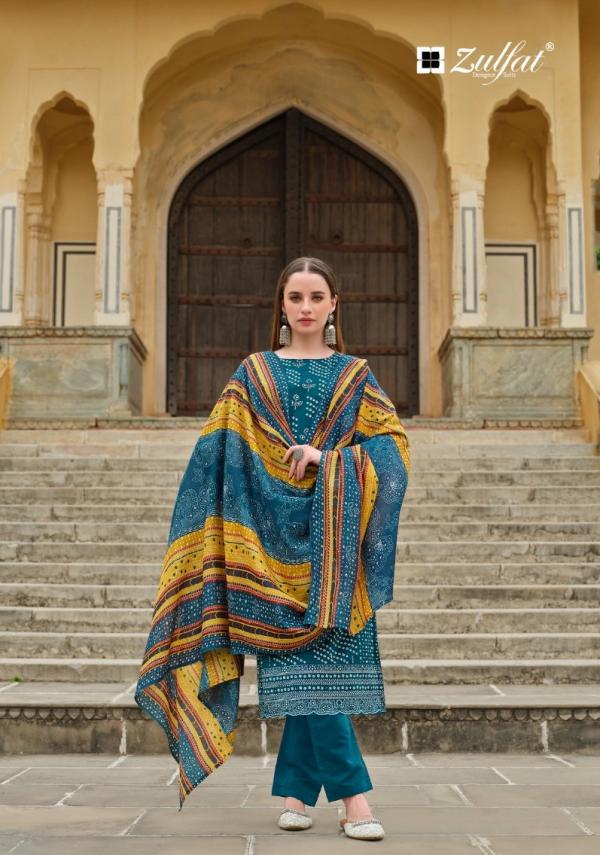 Zulfat Tania Cotton Printed Dress Material Collection